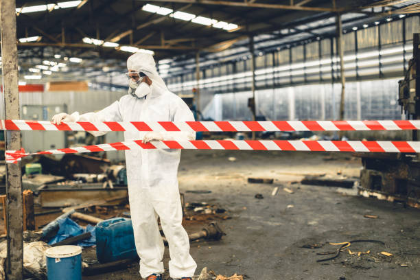 Professional Biohazard technician working in Bayville, NY